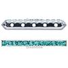 Dreamtime Crystal DC 77730 Rondelle Spacer Bars 5 Hole Blue Zircon /Silver